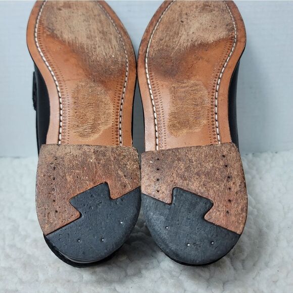 Chippewa Black Leather Bit Loafers main image 8